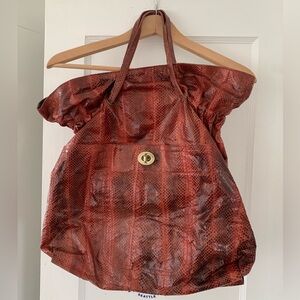 Beirn snakeskin tote